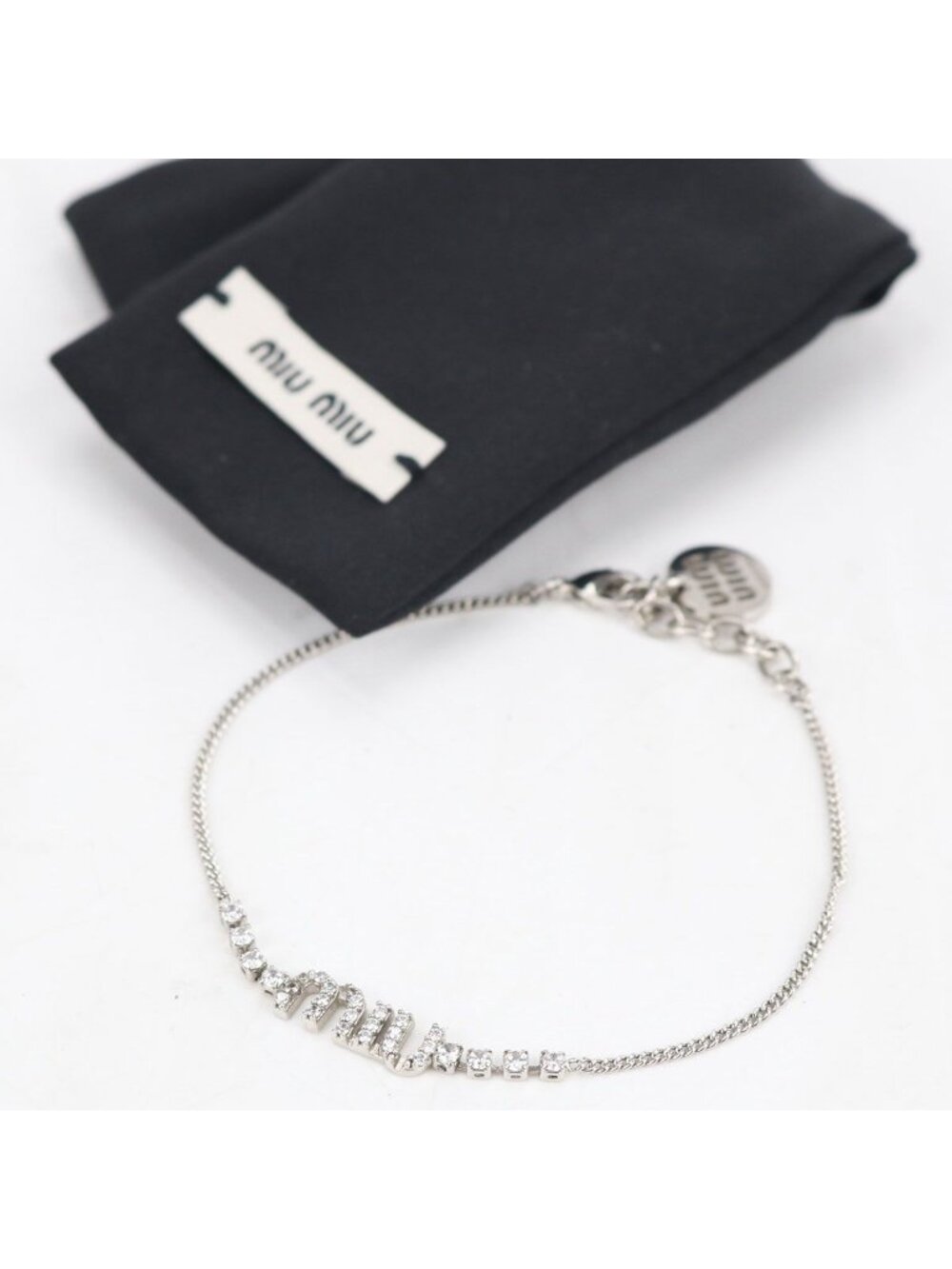 Miu Miu Logo Bracelet Metal